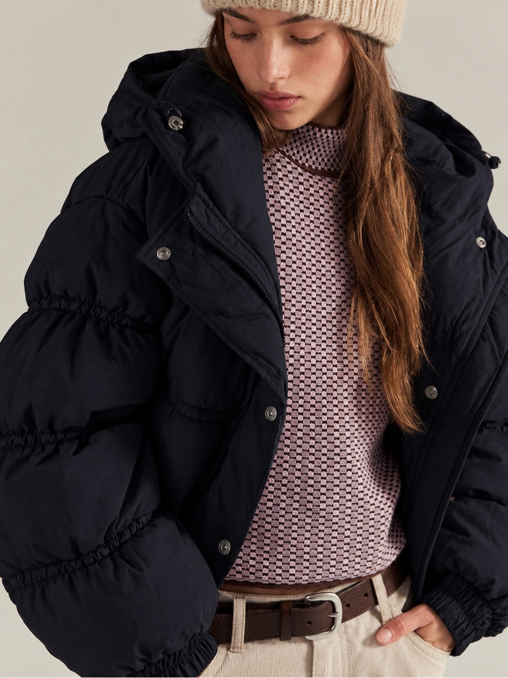 FREE PEOPLE Party Of One Puffer Jacket - black